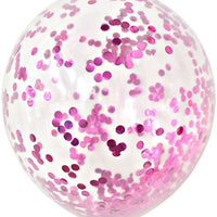 36 inch Jumbo Pink Confetti Balloons