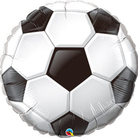 Soccer Ball Foil Balloon with Helium and Weight