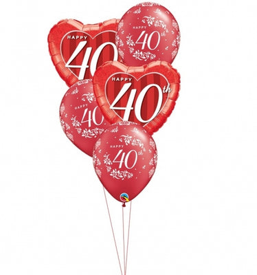 40th Anniversary Balloon Bouquet 7
