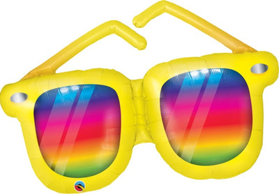 Pool Party Beach Sunglasses Balloon with Helium and Weight