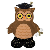44 inch Graduation Wise Owl Airloonz Balloons AIR FILLED ONLY
