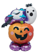 53 inch Halloween Fun Spooky Ghost Pumpkin Airloonz Balloons AIR FILLED ONLY