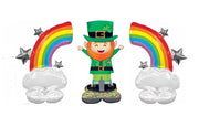 53 inch St Patricks Day Lucky Leprechaun Rainbow Airloonz Balloons