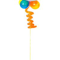60th Birthday Bubble Balloon Centerpiece with Helium