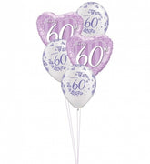 60th Anniversary Balloons Bouquet of 7