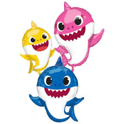Baby Sharks Airwalker Balloon with Helium and Weight
