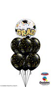 Graduation Grad Gold Stars Bubble Balloon Bouquet