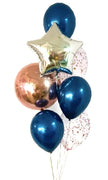 Orbz Star Confetti Balloons Bouquet of 7
