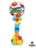All Sports Happy Birthday Balloon Stand Up