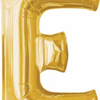 16 inch Gold Letter Balloon E AIR FILLED ONLY