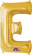 16 inch Gold Letter Balloon E AIR FILLED ONLY