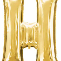 16 inch Gold Letter Balloon H AIR FILLED ONLY