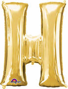 16 inch Gold Letter Balloon H AIR FILLED ONLY