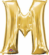 16 inch Gold Letter Balloon M AIR FILLED ONLY