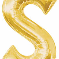 16 inch Gold Letter Balloon S AIR FILLED ONLY