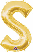 16 inch Gold Letter Balloon S AIR FILLED ONLY