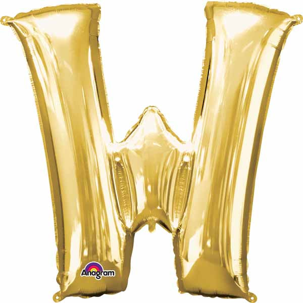 16 inch Gold Letter Balloon W AIR FILLED ONLY