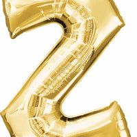 16 inch Gold Letter Balloon Z AIR FILLED ONLY