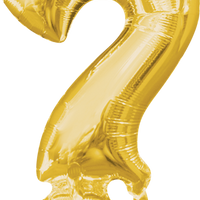 16 inch Gold Question Mark Symbol Balloon AIR FILLED ONLY