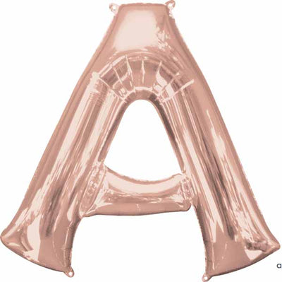 16 inch Rose Gold Letter Balloon AIR FILLED ONLY