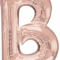 16 inch Rose Gold Letter Balloon B AIR FILLED ONLY