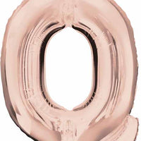 16 inch Rose Gold Letter Balloon Q AIR FILLED ONLY