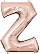 16 inch Rose Gold Letter Balloon Z AIR FILLED ONLY
