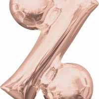 16 inch Rose Gold Percent Symbol Balloon AIR FILLED ONLY
