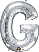 16 inch Silver Letter Balloon G AIR FILLED ONLY