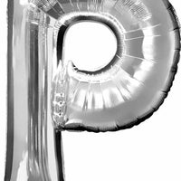 16 inch Silver Letter Balloon P AIR FILLED ONLY