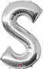16 inch Silver Letter Balloon S AIR FILLED ONLY