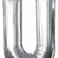 16 inch Silver Letter Balloon U AIR FILLED ONLY