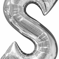 16 inch Silver Dollar Sign Symbol Balloon AIR FILLED ONLY