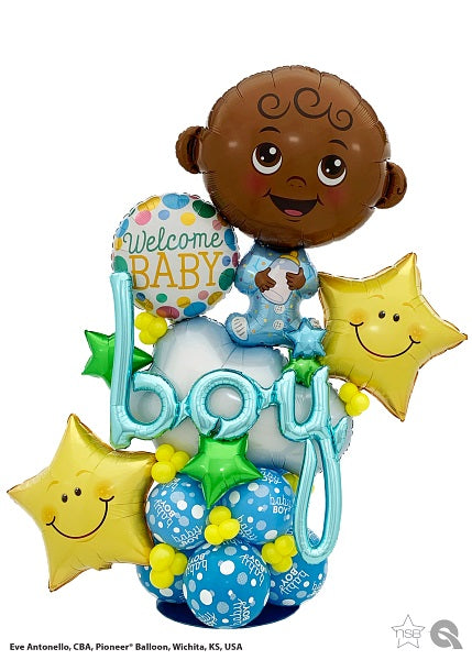 Baby Boy Garland Balloon Stand Up