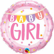 18 inch Banner Baby Girl Helium Balloons with Helium