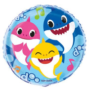 18 inch Baby Sharks Foil Balloon with Helium