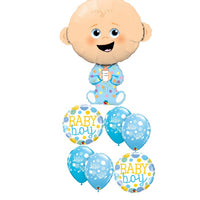 Baby Boy Shape Dots Balloons Bouquet
