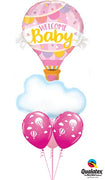 Welcome Baby Pink Hot Air Balloon Bouquet