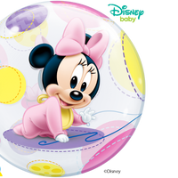 Baby Minnie Mouse Hearts Bubble Balloon Centerpiece