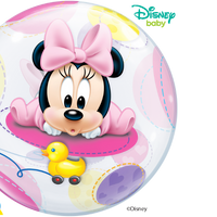 22 inch Baby Minnie Mouse Bubble Balloons with Helium