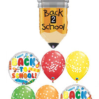 Back To School Pencil Balloon Bouquet with Helium Weight