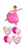 Ballerina Pink Birthday Balloon Bouquet