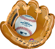 Baseball Glove Shape Foil Balloon with Helium and Weight