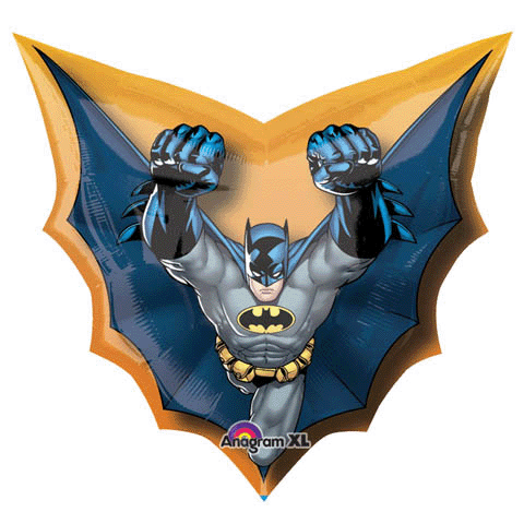 Batman Cape Shape Foil Balloon with Helium and Weight