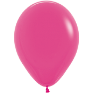 11 inch Deluxe Fuchsia Balloons with Helium and Hi Float