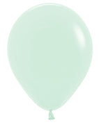11 inch Sempertex Pastel Matte Green Balloons with Helium and Hi Float