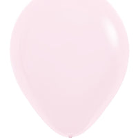 11 inch Pastel Matte Pink Balloons with Helium and Hi Float