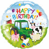 18 inch Farm Animals Birthday Balloon with Helium