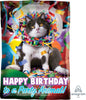 18 inch Birthday Avanti Party Animal Cat Foil Balloon with Helium