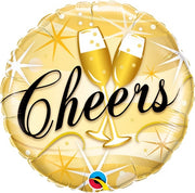 18 inch Cheers Wine Glass Foil Balloon with Helium
